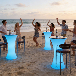 Boîte de nuit et <span class=keywords><strong>bar</strong></span> à café, accessoire d'extérieur et d'intérieur en plastique PE, portable, pour table cocktail et <span class=keywords><strong>bar</strong></span>, - Product Image 4