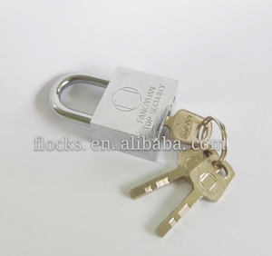 Cromado Plaza hierro candado con llaves de paleta, cromado candado de hierro - Product Image 4