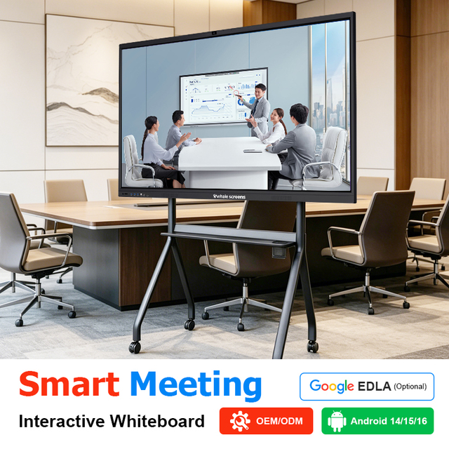 Factory Price 4K 65 75 85 86 110 Inch Touch Screen Multi-language Software Lcd Smart Board Android Interactive Whiteboard