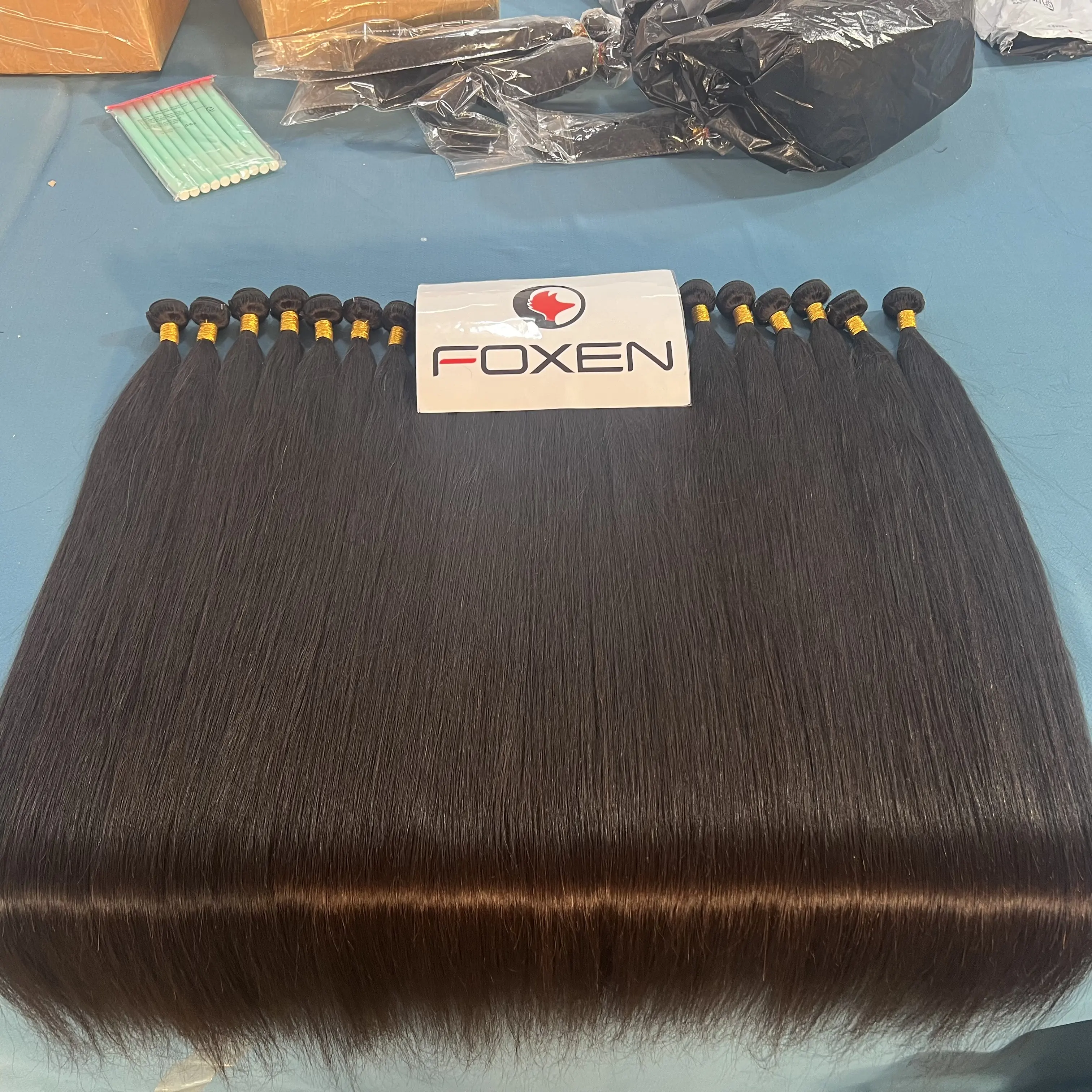 Wholesale Original Vietnamese Human Hair Bundles 20''-30'' Bone Mink Straight Hair Piece Pre-Bonded Weave Style 8a 9a 10a 12a