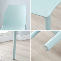 Chaise de restaurant moderne et empilable de couleur, café-bar, studio en polypropylène, chaise de salle à manger en plastique PP de loisirs