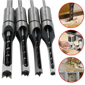 4PCS 6.4/8/9.5/12.7mm HSS <b>Square</b> Hole Drill Bit Auger Bit Steel Mortising Drilling Craving Woodworking Tools <b>Square</b> Hole Drill B - Product Image 2