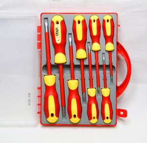 8 Cái Nhà Máy Cách Nhiệt Công Cụ Sửa Chữa Thiết Kế Mới Vít Driver Red Xử Lý Screwdriver Set - Product Image 6