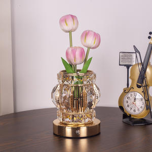 Nuevo tulipán Nightlight Ramo terminado Cristal Atmósfera Luz Adorno creativo Lámpara <span class=keywords><strong>de</strong></span> escritorio decorativa Regalo - Product Image 4