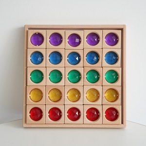 High-Transparent Acrylic Cube Gem Building <strong>Blocks</strong> DIY Wood Toys for Kids 5-7 Years Early Educational Sensory Rainbow Square Toys - Product Image 5
