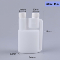 Offre Spéciale – Bouteille à double col de 1000 ml en PEHD souple, flacon doseur en plastique à double col de 500 ml pour liquides chimiques