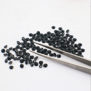Spinello Nero Naturale Taglio Diamante Rotondo di Piccole Dimensioni 1.00mm 1.25mm 1.5mm 1.8mm 2mm <span class=keywords><strong>Prezzo</strong></span> di Fabbrica Cinese - Product Image 2