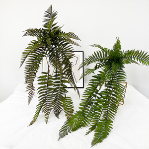 Artificial Persian Fern <b>Wall</b> Hanging 30cm-100cm Bouquet Soft Rubber Greenery Home <b>Decor</b> Wedding Props - Product Image 2