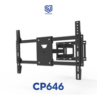 Support mural TV à mouvement complet en acier laminé à froid pour téléviseurs de 42 à 80 pouces, VESA 600x400mm, robuste, charge maximale 80 kg - Offre Spéciale