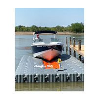 Pont flottant modulaire en plastique pour jet ski, quai flottant en HDPE pour rivière, ponton