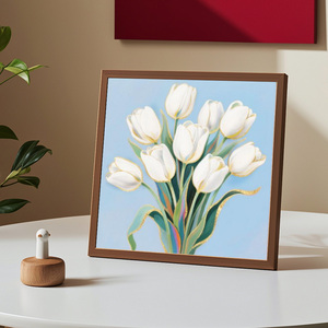 مجموعة التدريبات الدائرية الجميلة المطبوعة بالألماس والزهور 5D Art للأطفال مناسبة مع مجموعات الأدوات - Product Image 1