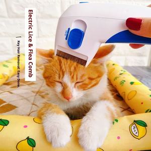 पिस्सू और कृमि हटाने के लिए पर्यावरण के अनुकूल प्लास्टिक का रस हटाने वाले कुत्ते और बिल्ली कंघी ब्रश - Product Image 4