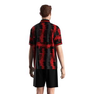 Camiseta de Fútbol para el Día del Partido con Cuello Plegable, Material de Secado Rápido y Gráficos Personalizables para la Identidad del Equipo de Fútbol - Product Image 4