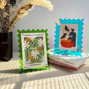 Présentoir de cadre de Photo acrylique écologique coloré décoratif magnétique Transparent pour cadre de panneau de Clip de carte postale <span class=keywords><strong>Polaroid</strong></span> - Product Image 4