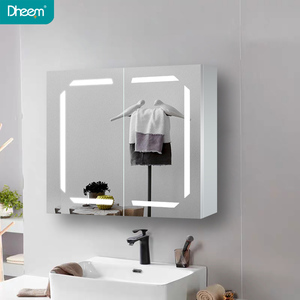 Dheem Étanche coulissante en applique rasage toilette <span class=keywords><strong>salle</strong></span> <span class=keywords><strong>de</strong></span> <span class=keywords><strong>bain</strong></span> vanité <span class=keywords><strong>miroir</strong></span> armoire à bijoux avec lumières - Product Image 1