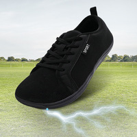 Suela de goma conductora flexible Zero Drop Grounding Shoe Descalzo Wide Toe Box Earth Sneaker