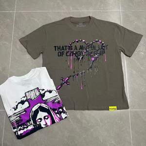 Camiseta de manga corta de verano para hombre y mujer, camiseta HOGO holgada con estampado divertido de Cross Saints and Daughters, cuello redondo, adelgazante - Product Image 3