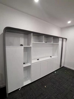 Mobilier de bureau moderne haut de gamme pour le bureau du patron Bobiao Bureau de direction en forme de L avec armoire latérale Bureau blanc