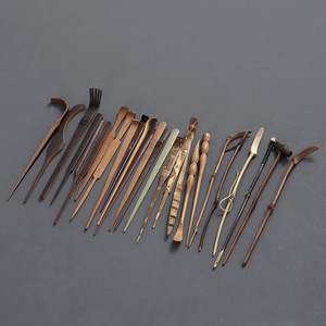 Juego de utensilios de té de bambú para la ceremonia del té Kung Fu, seis accesorios de caballero, hechos a mano, origen Zhejiang - Product Image 1