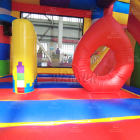 WINSUN Blocks Commercial Trampoline Bounce Slide Combo Party Event Location Gonflable Bouncer Slide Jumping Castle pour les enfants
