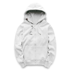 Sudadera con capucha personalizada con cremallera para hombre, ropa de calle de manga larga de alta calidad, ropa informal de lana en blanco, sudaderas con cordón para hombre 2025 - Product Image 4