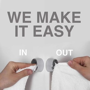 Rack <b>Hooks</b> Customized Self-adhesive Towel Hanging Towel Holder Kitchen Bathroom Nordic Towel <b>Hook</b> - Product Image 5