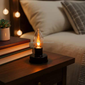 Escenas de boda. Ocasiones festivas. Configuración de fiesta. Iluminación decorativa. Bombillas LED de llama. Decoraciones de mesa de Acción de Gracias. - Product Image 3