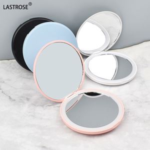 Portable Double-Sided LED USB Charging Cosmetic <b>Mirror</b> with <b>Foldable</b> Design On-the-Go Makeup & Eyelash Tweezers - Product Image 1