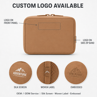 Pochette Organisateur de Câbles en Néoprène, Étui pour Accessoires Électroniques avec Poches en Filet et Double Fermeture Éclair pour Voyage
