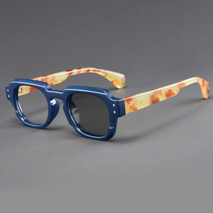 Lunettes <span class=keywords><strong>de</strong></span> Vue Vintage Anti-Lumière Bleue Carrées pour Hommes et Femmes, Montures Optiques Photochromiques <span class=keywords><strong>de</strong></span> <span class=keywords><strong>Lecture</strong></span> - Product Image 3