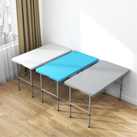 Tables et chaises de fête de vente directe d'usine tables pliantes réglables tables pliantes rectangulaires en plastique