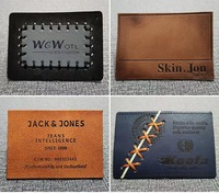 Étiquette de jean en cuir PU personnalisée Étiquettes en cuir pour vêtements