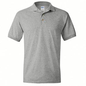 Design Wholesale Solid Color Short Sleeved Shirts Pure Cotton Men's Business Men Polo T Shirt - Product Image 1