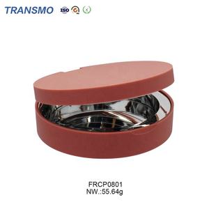 Boîtier de poudre pour le visage, aimant, vide, fond de teint pressé, OEM, boîtier compact rond magnétique avec miroir - Product Image 6