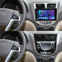 Autoradio Android Carplay BQCC pour Hyundai Solaris 1 Verna Accent 2010 - 2016 Lecteur multimédia de véhicule Navigation GPS Stéréo