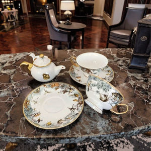 Wholesale Gold Porcelain <b>Tea</b> Cup <b>Set</b> Jungle Animals Coffee Cup <b>Set</b> Bone China <b>Tea</b> Cup <b>Sets</b> for <b>Arabic</b> - Product Image 4