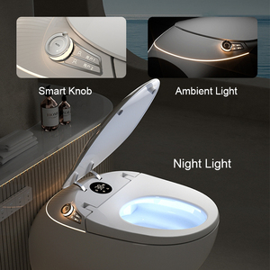 <span class=keywords><strong>Toilette</strong></span> intelligente murale avec siège chauffant et chasse <span class=keywords><strong>d</strong></span>'eau automatique pour salles de bain compactes - Product Image 6