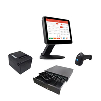 Terminal de caisse tactile tout-en-un avec écran unique de 15,6 pouces pour les systèmes de point de vente (POS) pour les commerces de détail et les restaurants