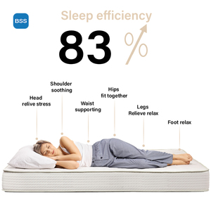 Vua Nữ Hoàng Kích Thước 12 Inch Chỉnh Hình Nén Bộ Nhớ Bọt Khách Sạn Giường Nệm Đặt Hàng Trực Tuyến Cao Su Mùa Xuân Nệm - Product Image 4