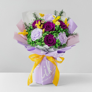 2025 Preserved Flower Bouquets Cross Border Christmas Gifts <strong>Roses</strong> Ready Made Gifts Preserved Flower Bouquets - Product Image 2