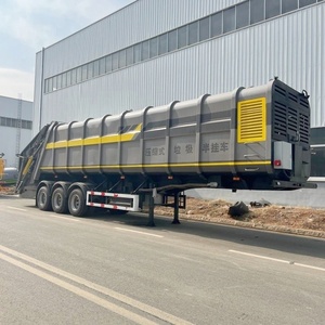 45 Cubic Meter Compressed <b>Waste</b> Semi-trailer Rubbish Transfer Trailer for Household <b>Waste</b> - Product Image 1