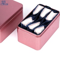 Boîte carrée en métal sur mesure Récipient en métal pour le stockage du thé