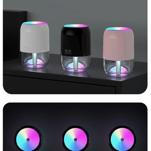 Xách tay siêu âm độ ẩm không khí với ánh sáng ban đêm USB đầy màu sắc Mist Maker hương thơm tinh dầu khuếch tán cho nhà văn phòng xe - Product Image 6