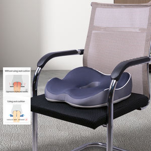 Beezin Gel Infundido Alta Espuma Soporte para la espalda Cuello Viscoelástico Pu Oficina Silla ortopédica Cojín de asiento de espuma viscoelástica - Product Image 3