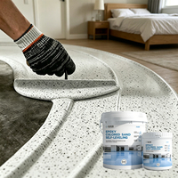 Peinture époxy décorative colorée effet granit pour sols, prête à l'emploi pour revêtement de sol en marbre