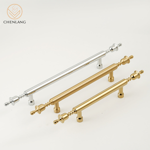 CHENLANG Gagang dan Kenop Kuningan Solid Modern Kelas Atas yang Dapat Disesuaikan Warna Emas untuk Kabinet, Laci, Lemari, Meja Rias, Kamar Tidur, Hotel, Sekolah - Product Image 1