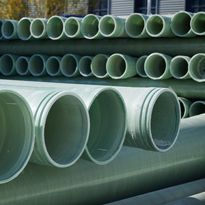 Fiberglass Reinforced Plastic Pipe Green Rotational Molding Multiple Sizes For Ventilation And Industrial Use - Product Image 1