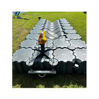 Plateforme de pêche en plastique HDPE quai flottant modulaire pour bateau Jetski bateau à moteur Aquaculture ponton pont Cubes