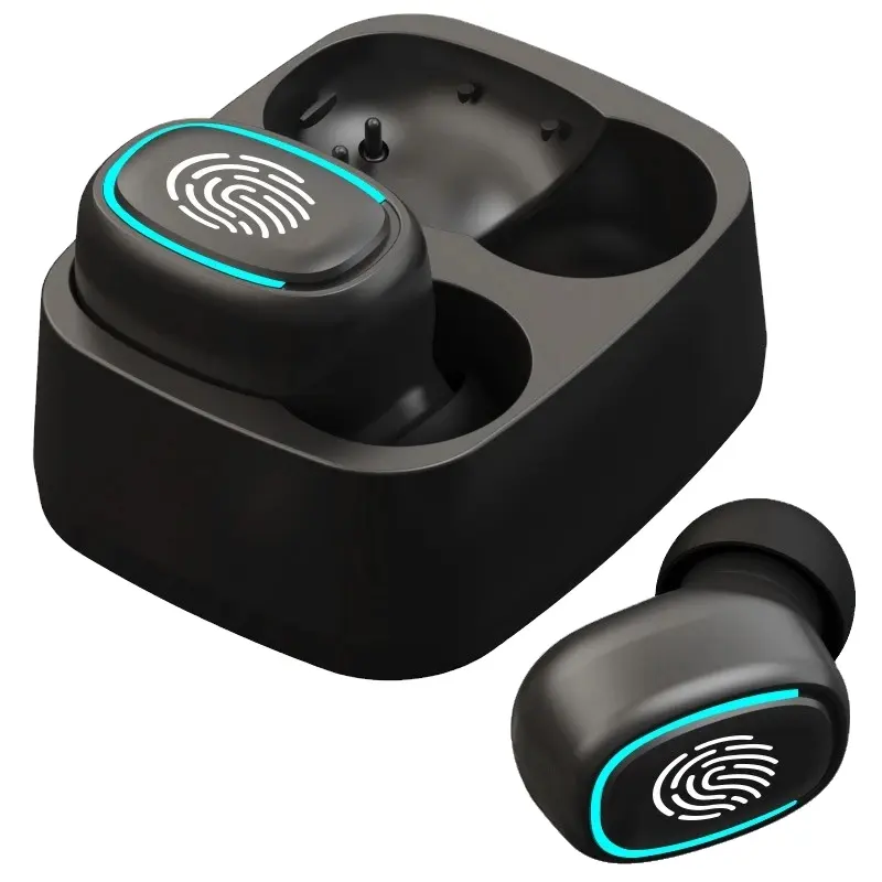 Cyberblue earplug kualitas suara Hd Anti keringat Headset Universal Stereo lampu SENTUH Mini kualitas tinggi