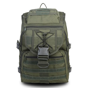 Mochila de Senderismo y Camping Personalizada de Alta Calidad, Negra, Impermeable, con Sistema Molle - Product Image 1